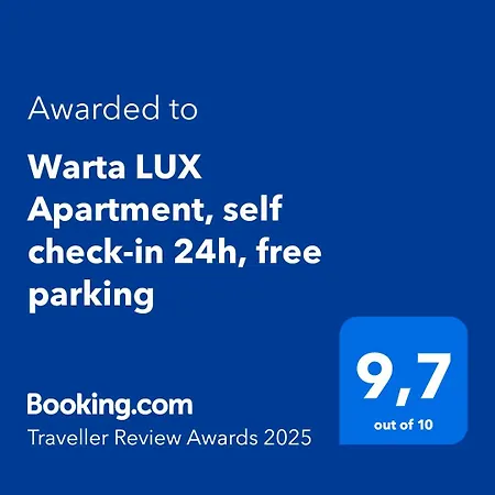 Warta Lux Apartment, Self Check-in 24h, Free Parking * Poznań